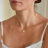 K14 Yellow Gold Pearl Necklace for Bride or Maid of Honor