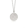 Greek Disc Necklace, Sterling Silver 925