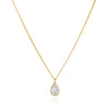 Moonstone Necklace 14k Gold over Sterling Silver