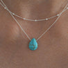 Genuine turquoise wedding necklace made in Greece