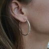 Dainty Hoop Earrings, Sterling Silver 925