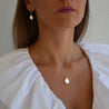 Floating pearl pendant in 14k Gold Fill by Vasiliki Spyropoulou 