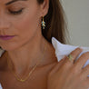 Olive Branch Earrings from Greece in Gold Filled