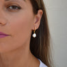 Pearl Dangle Earrings, Bridesmaid Earrings in 14K Gold Fill