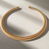 Open Gold Snake Chain Necklace, Steel