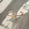 Delicate Gold Triangle Bracelet, Steel