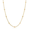 Beaded Chain Necklace, 14K Gold Fill