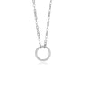 Small Circle Necklace in Sterling Silver 925