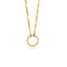 Small Circle Necklace in 14K Gold Fill.