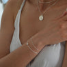 Beaded Chain Bracelet, Sterling Silver 925