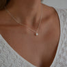 Sterling Silver Bridesmaid Pearl Pendant Necklace for Wedding