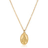 Virgin Mary Medal Necklace, 14k Gold Fill 