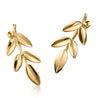 Olive Branch Earrings, 14K Yellow Gold Fill 